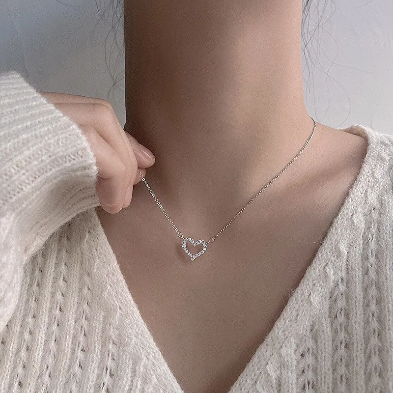DAWO 925 Sterling Silver Necklaces Women's-4