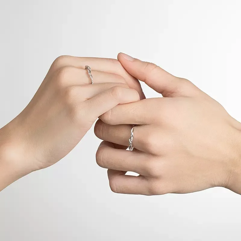 DAWO 925 Sterling Silver Rings Unisex-2