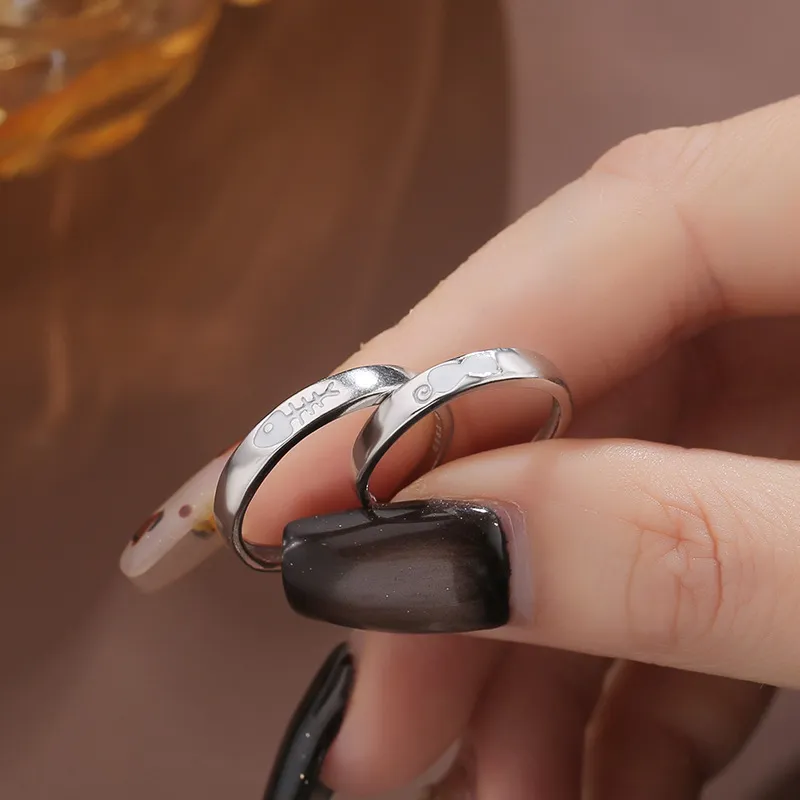 DAWO S 999 Fine Silver Rings Unisex-4