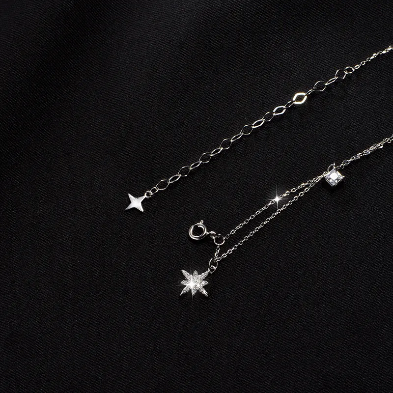 DAWO 925 Sterling Silver Necklaces Women's-4