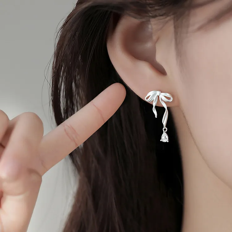 DAWO 925 Sterling Silver Earrings Women's-2