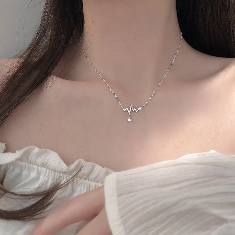 DAWO 925 Sterling Silver Necklaces Women's-3
