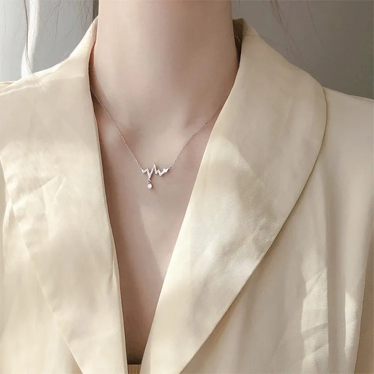 DAWO 925 Sterling Silver Necklaces Women's-2