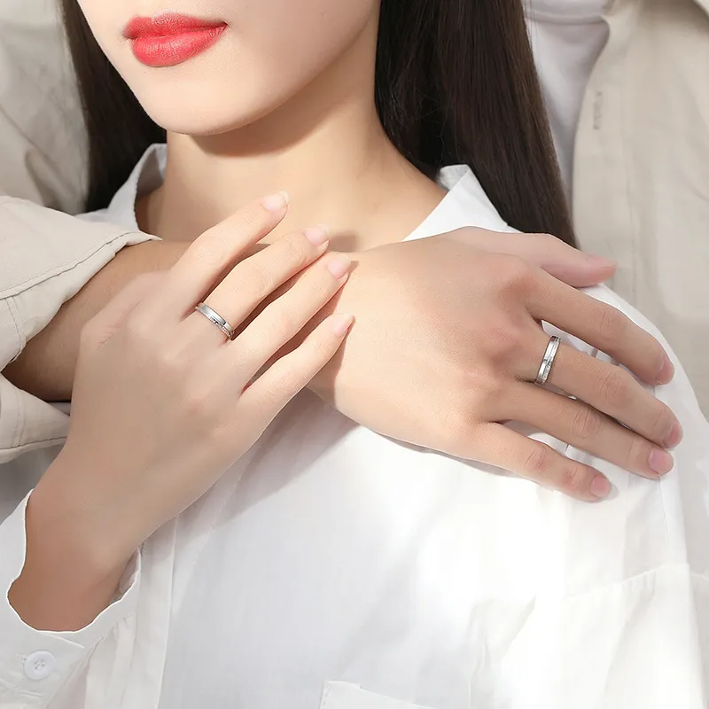 DAWO 925 Sterling Silver Rings Unisex-3