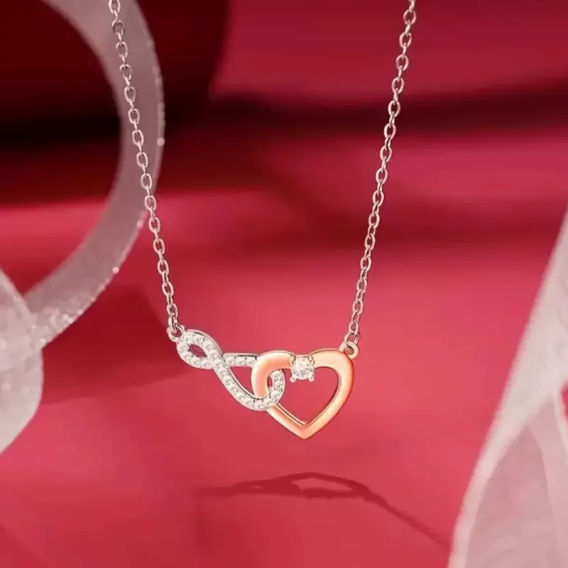 DAWO 925 Sterling Silver Necklaces Women's-3