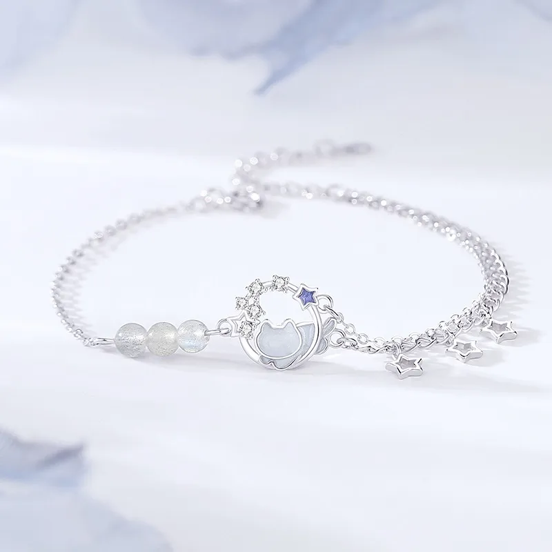 DAWO 925 Sterling Silver Bracelets Women's-1