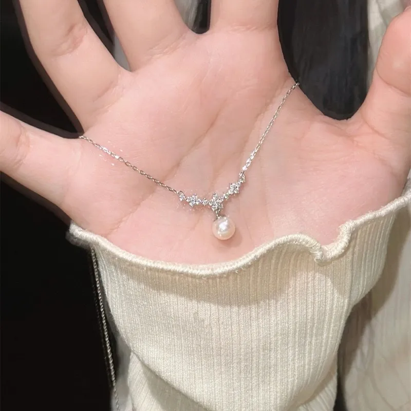 DAWO 925 Sterling Silver Necklaces Women's-3