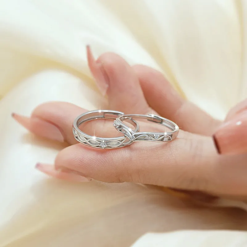 DAWO 925 Sterling Silver Rings Unisex-2