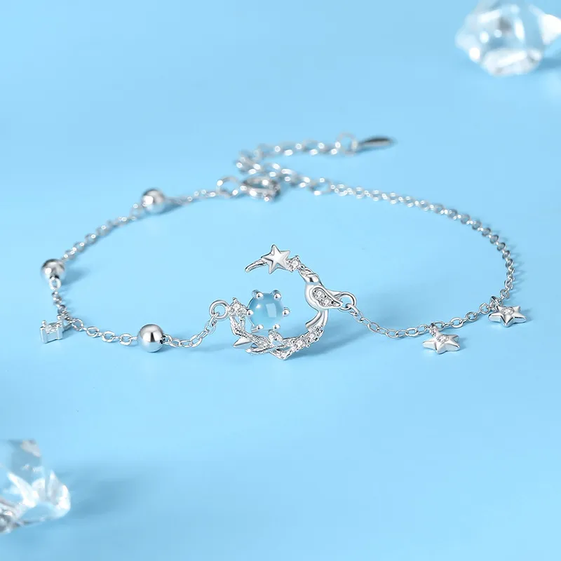 DAWO 925 Sterling Silver Bracelets Women's-1