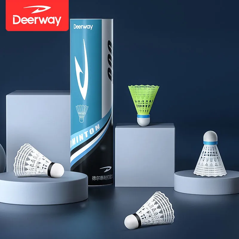 DEERWAY Nylon Shuttlecock 3 Pack Nylon Shuttlecocks-2