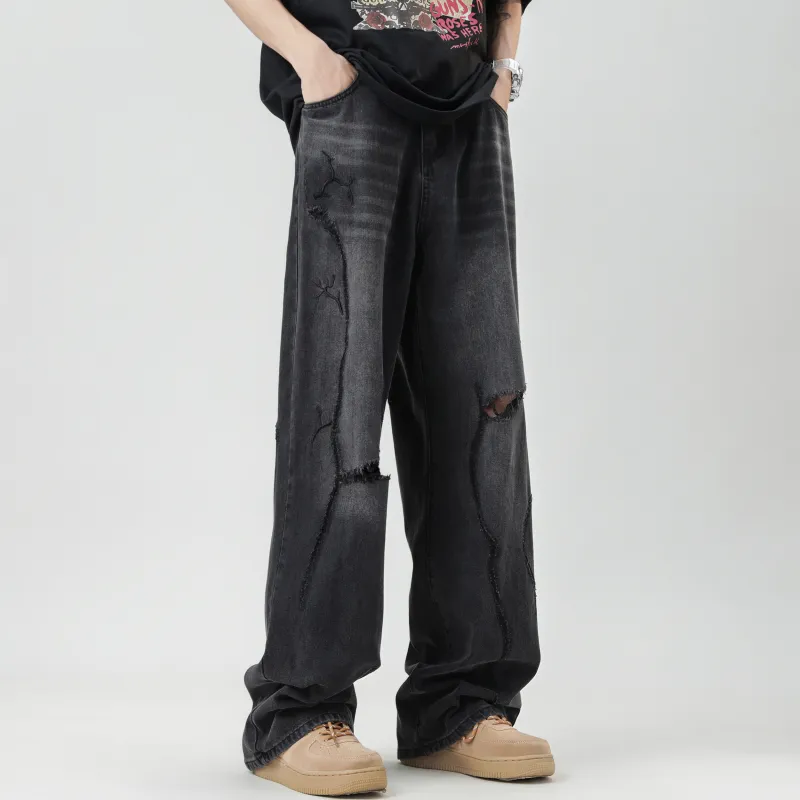 Wenpercy Jeans Unisex Black-7