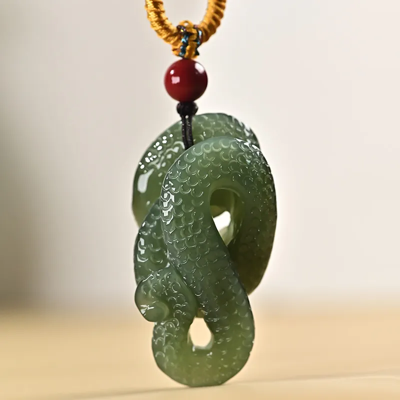 KUNYUYAO Hetian Jade Pendants White Jade Unisex-7