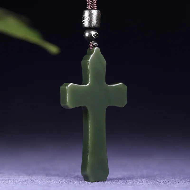 KUNYUYAO Hetian Jade Pendants Green Jade Unisex-1