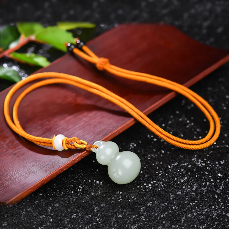 KUNYUYAO Hetian Jade Pendants Pale Greenish White Jade Unisex-7