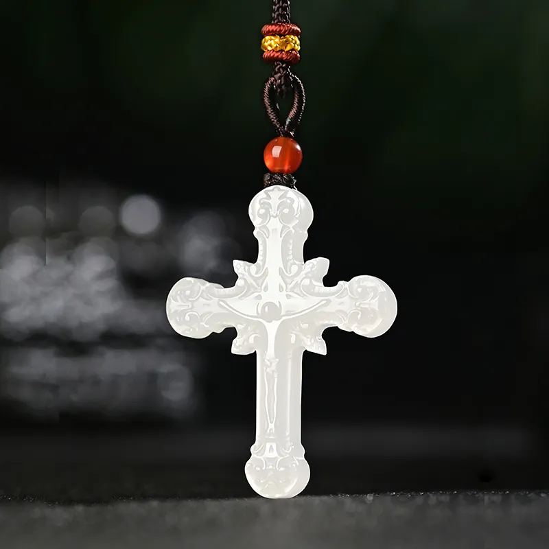 KUNYUYAO Hetian Jade Pendants Green Jade Unisex-7