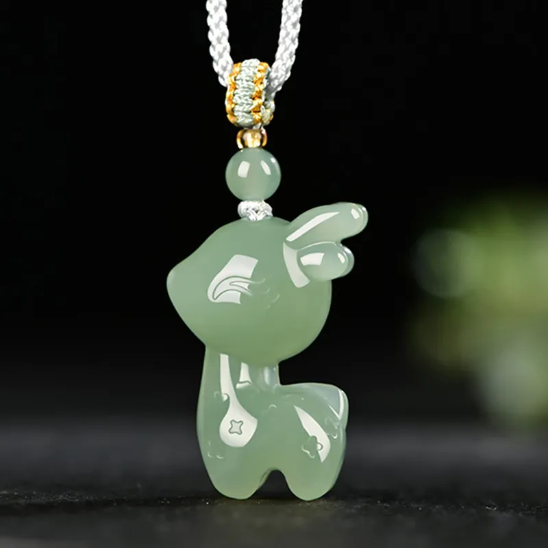 KUNYUYAO Hetian Jade Pendants White Jade Unisex-8