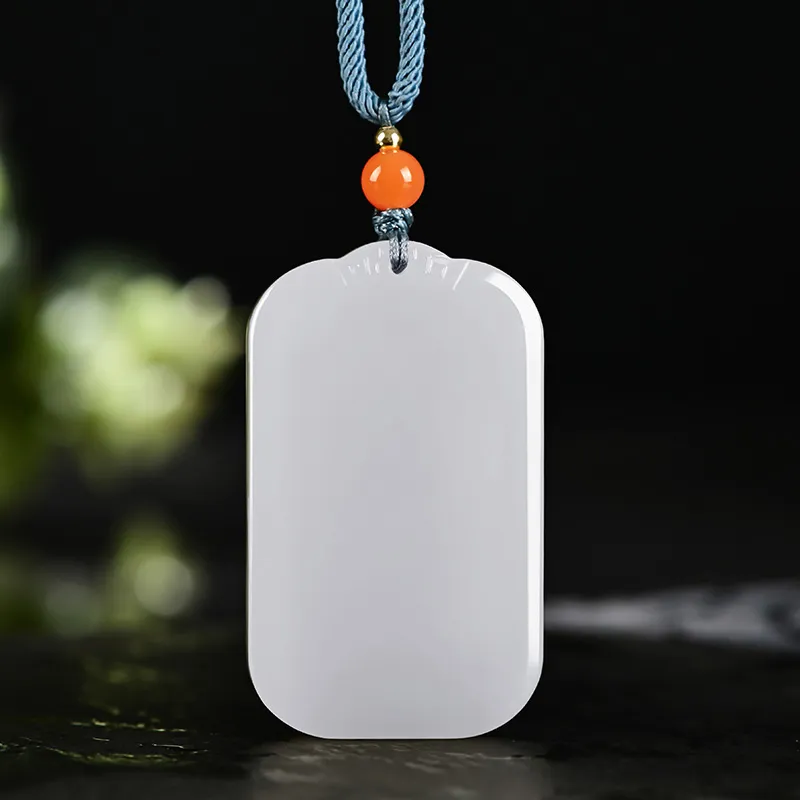 KUNYUYAO Pendants White Jade/Pale Greenish White Jade Unisex-13
