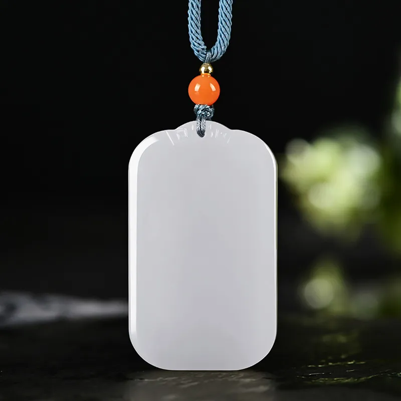 KUNYUYAO Pendants White Jade/Pale Greenish White Jade Unisex-14