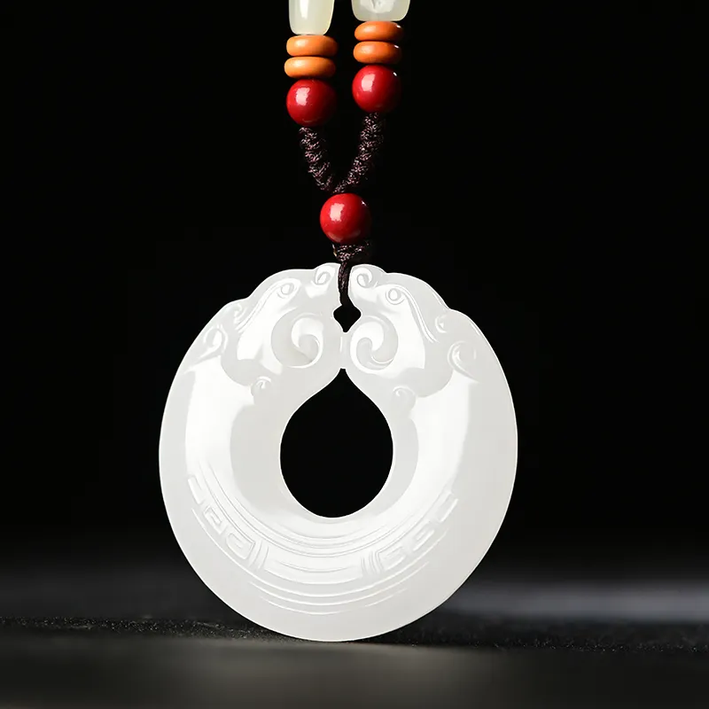 KUNYUYAO Pendants Pale Greenish White Jade Unisex-13