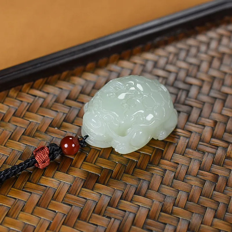 KUNYUYAO Hetian Jade Pendants White Jade Unisex-1