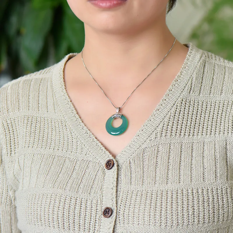 KUNYUYAO Agate Pendants Women's-11