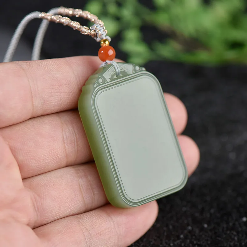 KUNYUYAO Pendants White Jade/Pale Greenish White Jade Unisex-22