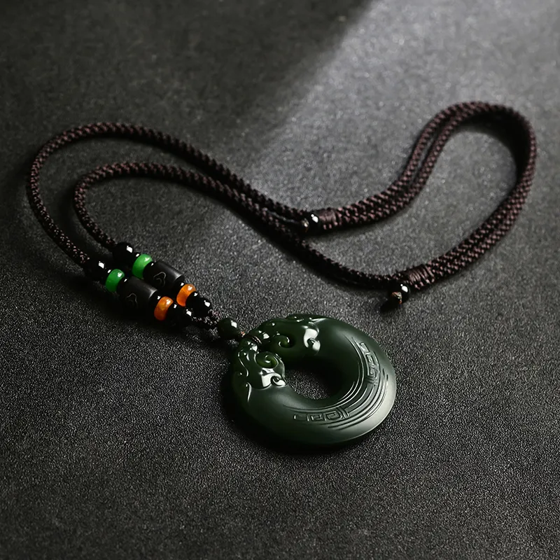 KUNYUYAO Pendants Pale Greenish White Jade Unisex-5