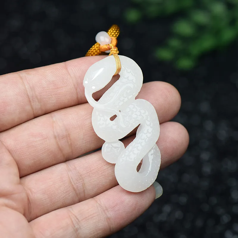 KUNYUYAO Hetian Jade Pendants White Jade Unisex-21