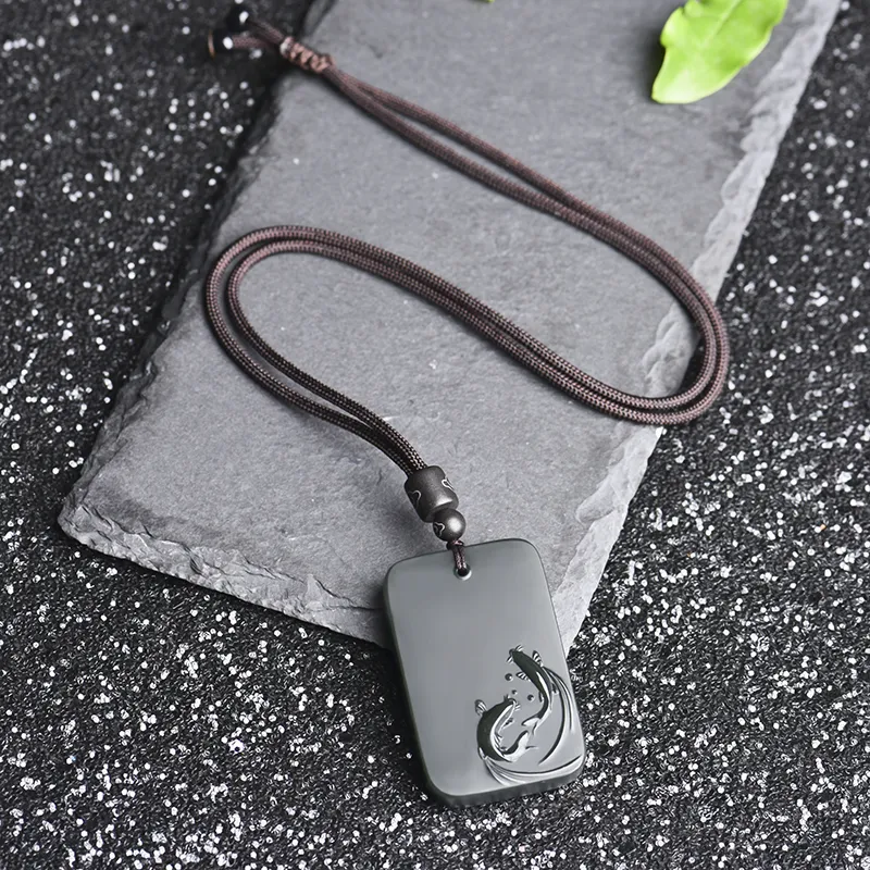 KUNYUYAO Pendants Green Jade Unisex-4