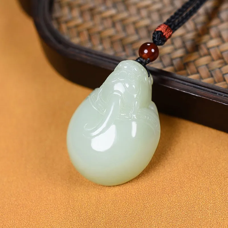 KUNYUYAO Hetian Jade Pendants White Jade Unisex-10