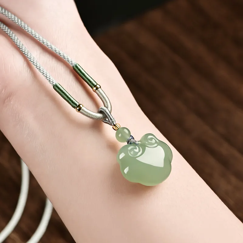 KUNYUYAO Hetian Jade Pendants White Jade Unisex-4