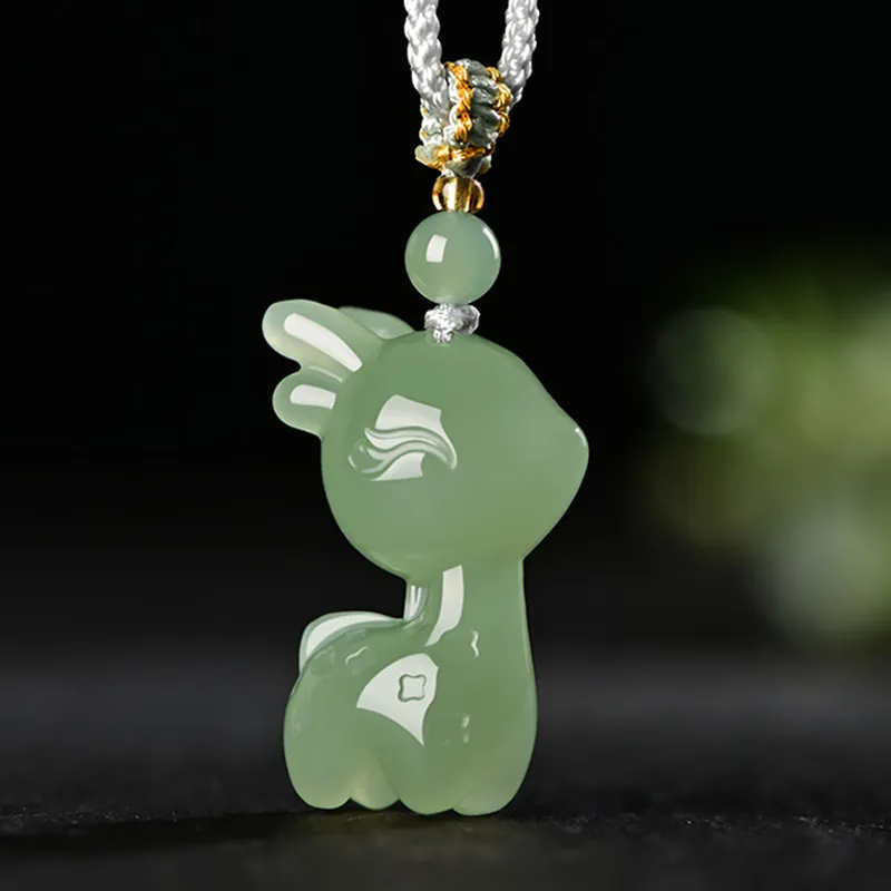 KUNYUYAO Hetian Jade Pendants White Jade Unisex-15