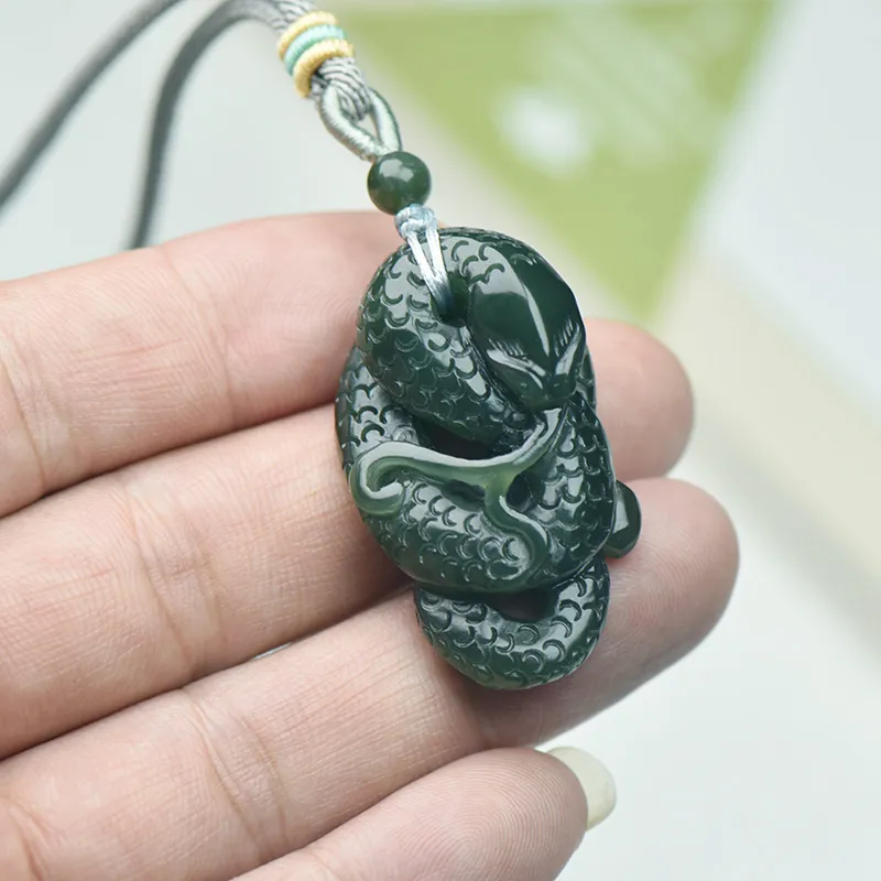 KUNYUYAO Hetian Jade Pendants White Jade Unisex-3