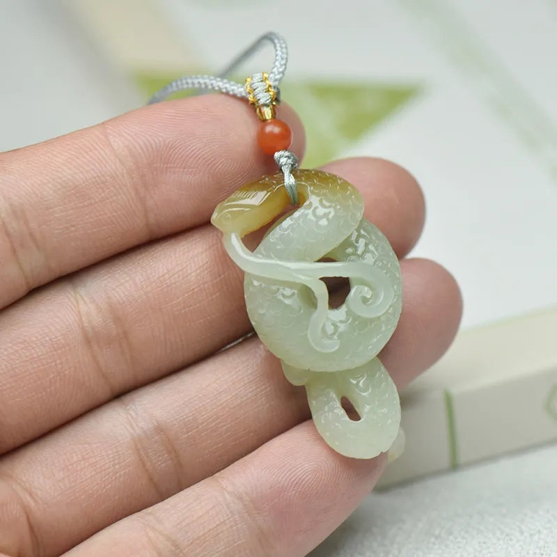 KUNYUYAO Hetian Jade Pendants White Jade Unisex-53