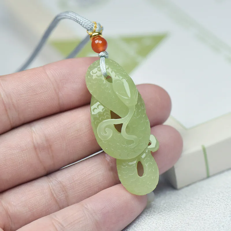 KUNYUYAO Hetian Jade Pendants White Jade Unisex-30