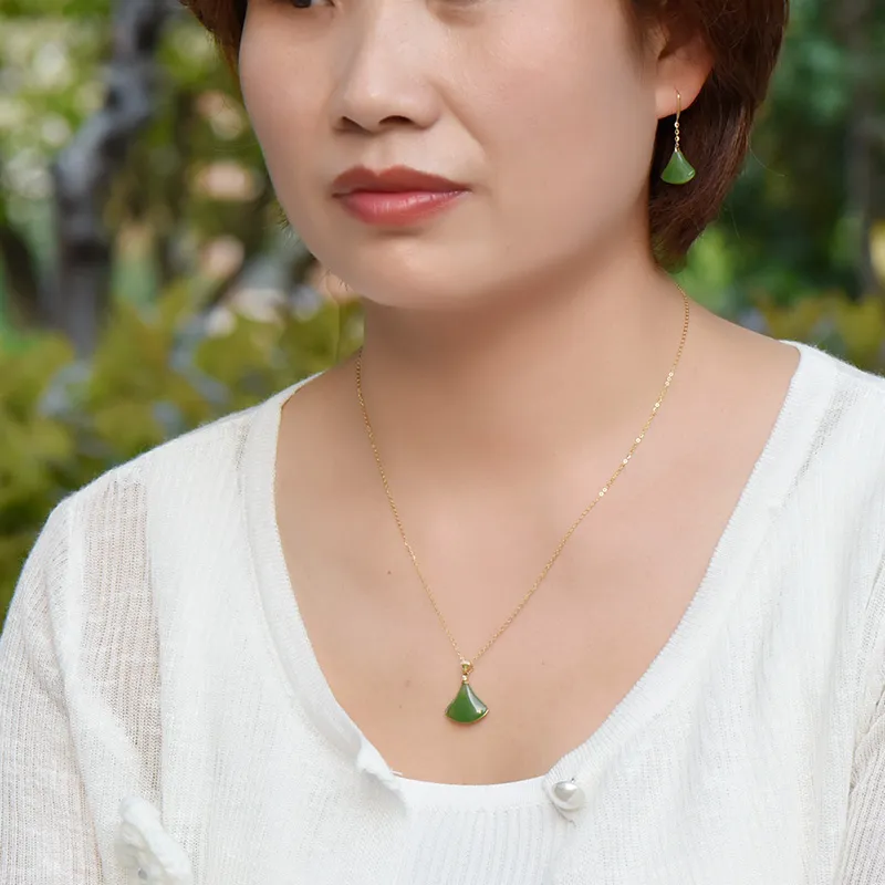 KUNYUYAO Hetian Jade Earrings Jasper Unisex-7