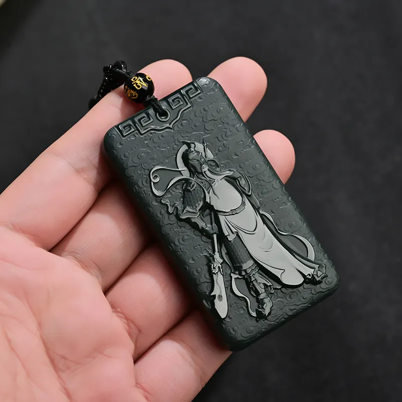 KUNYUYAO Hetian Jade Pendants Green Jade Unisex-15
