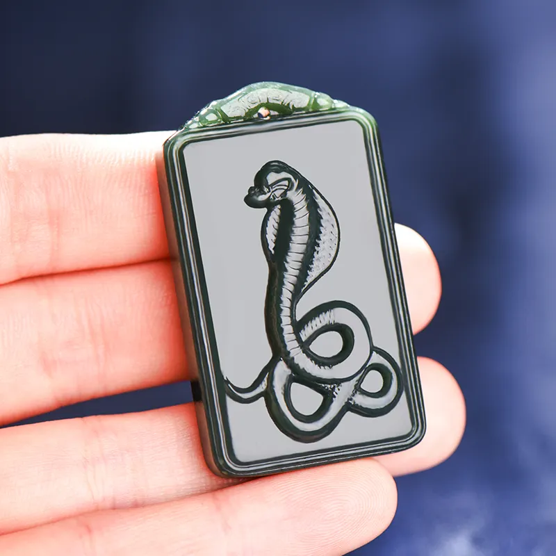 KUNYUYAO Hetian Jade Pendants Green Jade Unisex-28