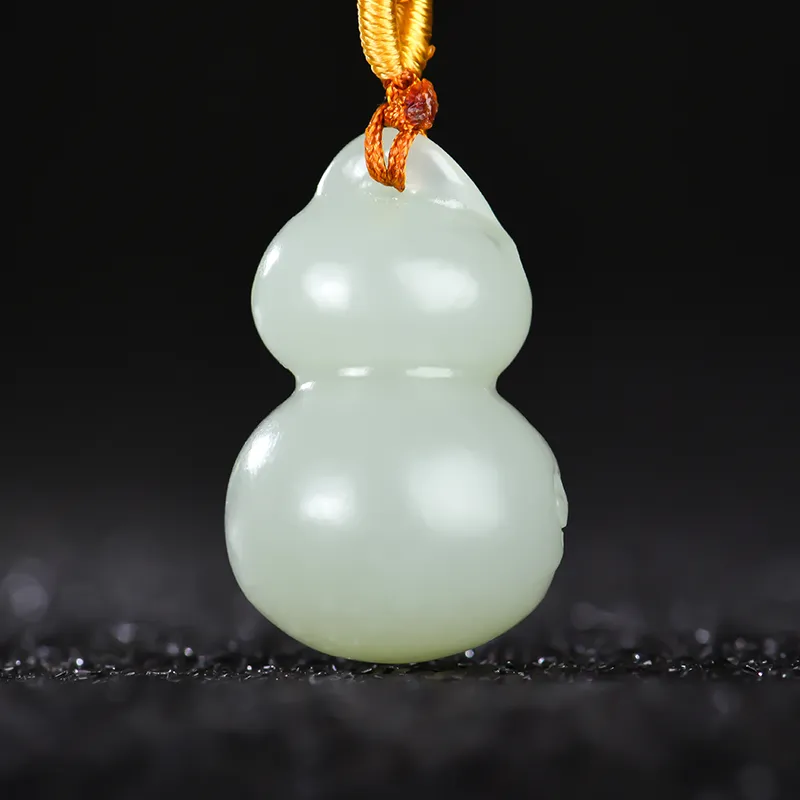 KUNYUYAO Hetian Jade Pendants Pale Greenish White Jade Unisex-4