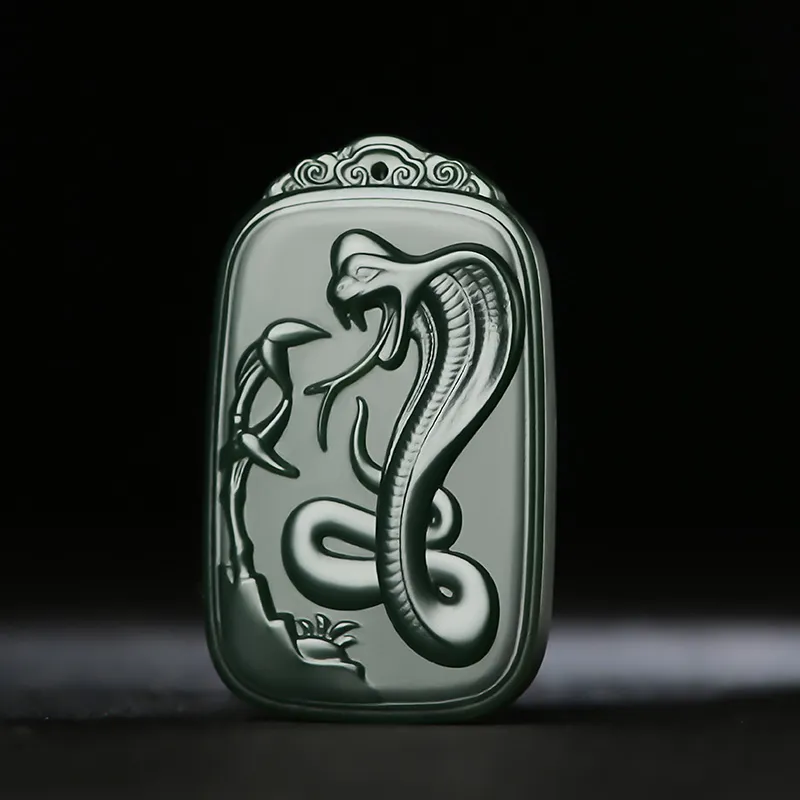 KUNYUYAO Hetian Jade Pendants Green Jade Unisex-17