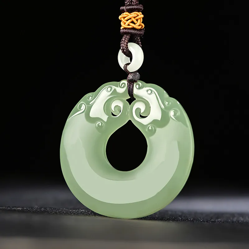 KUNYUYAO Pendants Pale Greenish White Jade Unisex-34