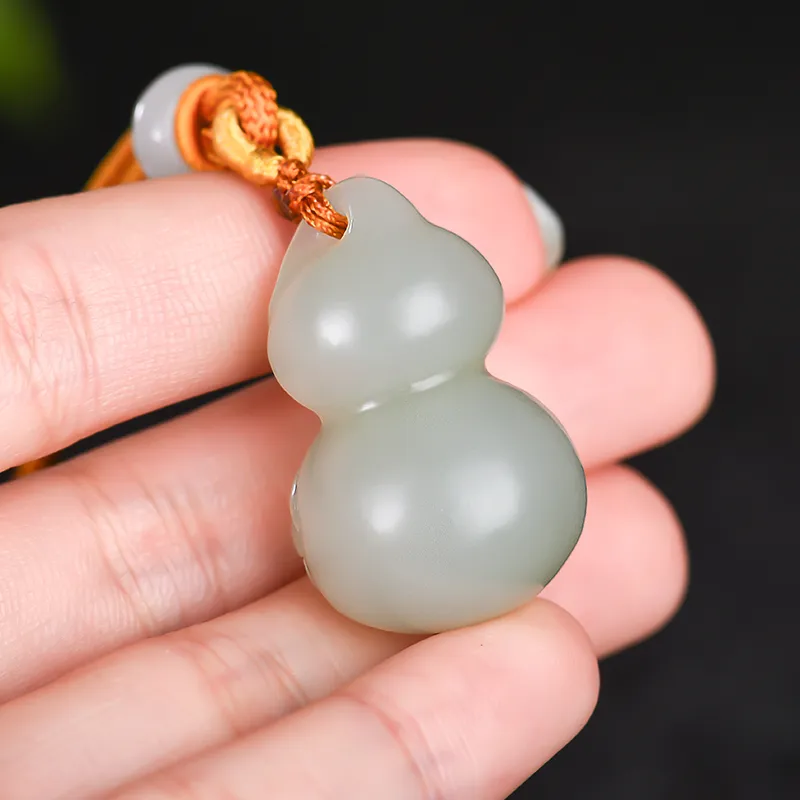 KUNYUYAO Hetian Jade Pendants Pale Greenish White Jade Unisex-6