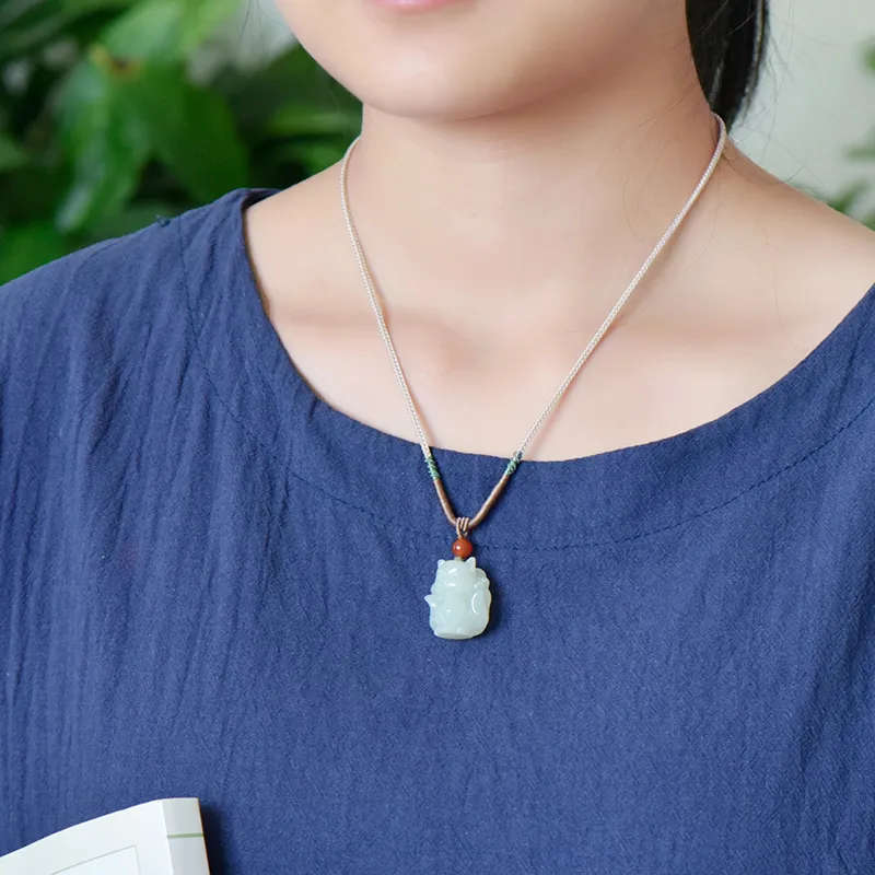KUNYUYAO Pendants White Jade Unisex-5