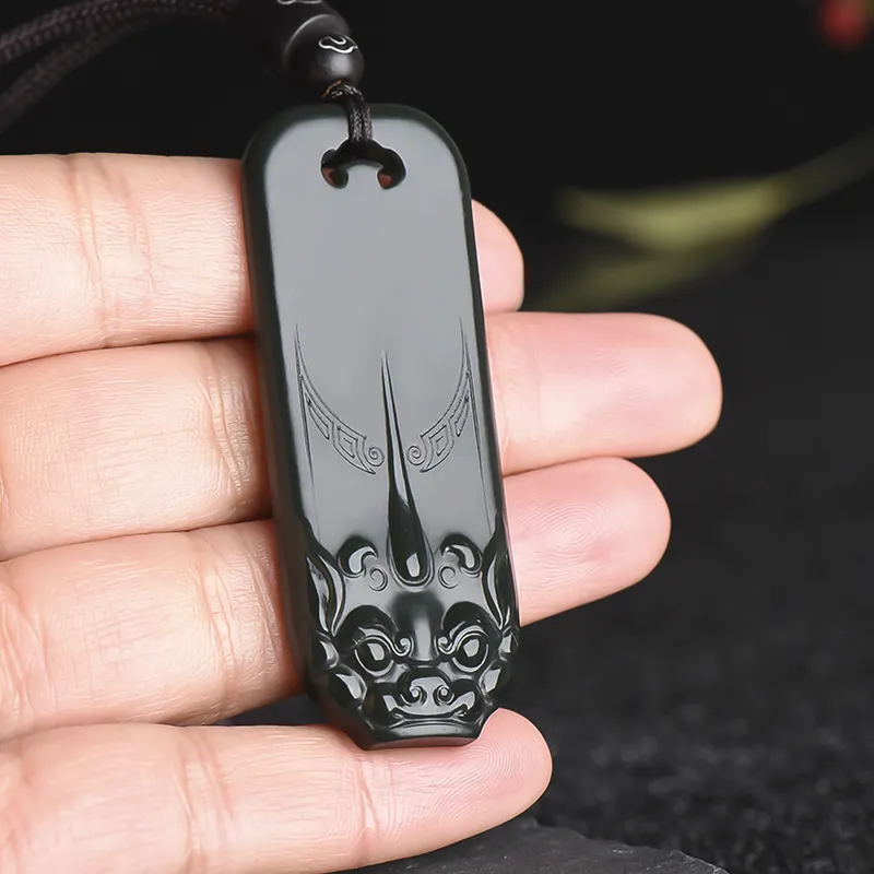 KUNYUYAO Hetian Jade Pendants Green Jade Unisex-5