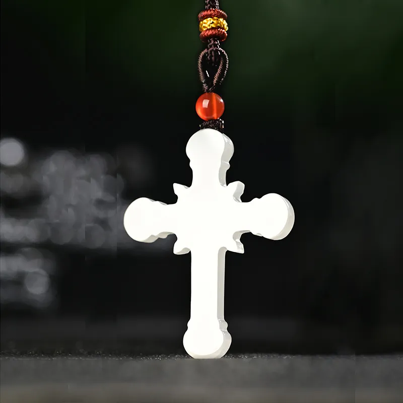 KUNYUYAO Hetian Jade Pendants Green Jade Unisex-8