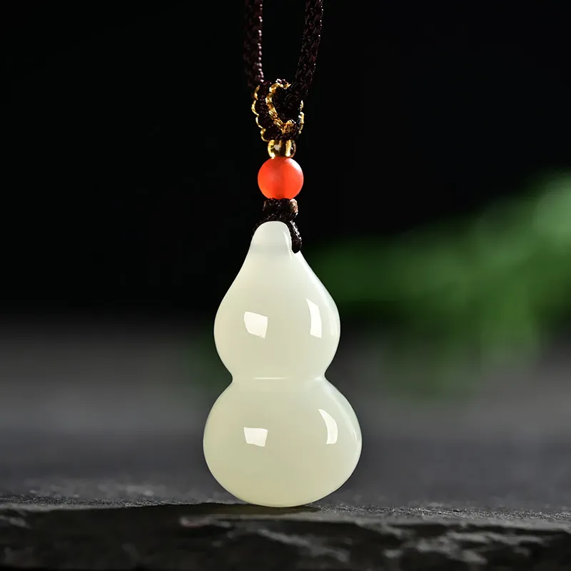 KUNYUYAO Hetian Jade Pendants Pale Greenish White Jade Unisex-10