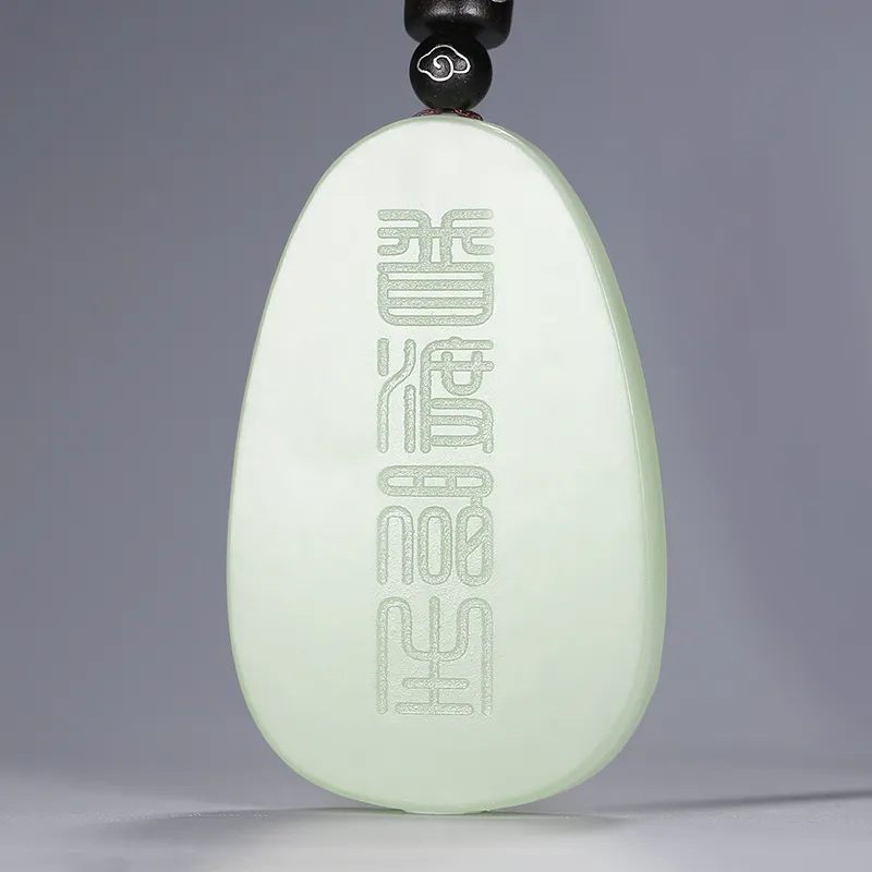 KUNYUYAO Hetian Jade Pendants White Jade/Pale Greenish White Jade Unisex-2