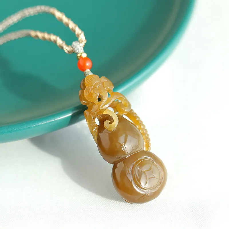 KUNYUYAO Hetian Jade Pendants Pale Greenish White Jade Unisex-19