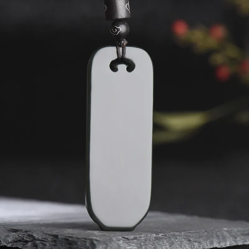 KUNYUYAO Hetian Jade Pendants Green Jade Unisex-3