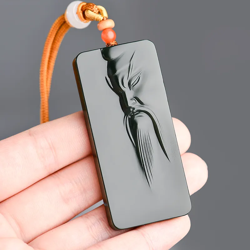 KUNYUYAO Hetian Jade Pendants Green Jade Unisex-4
